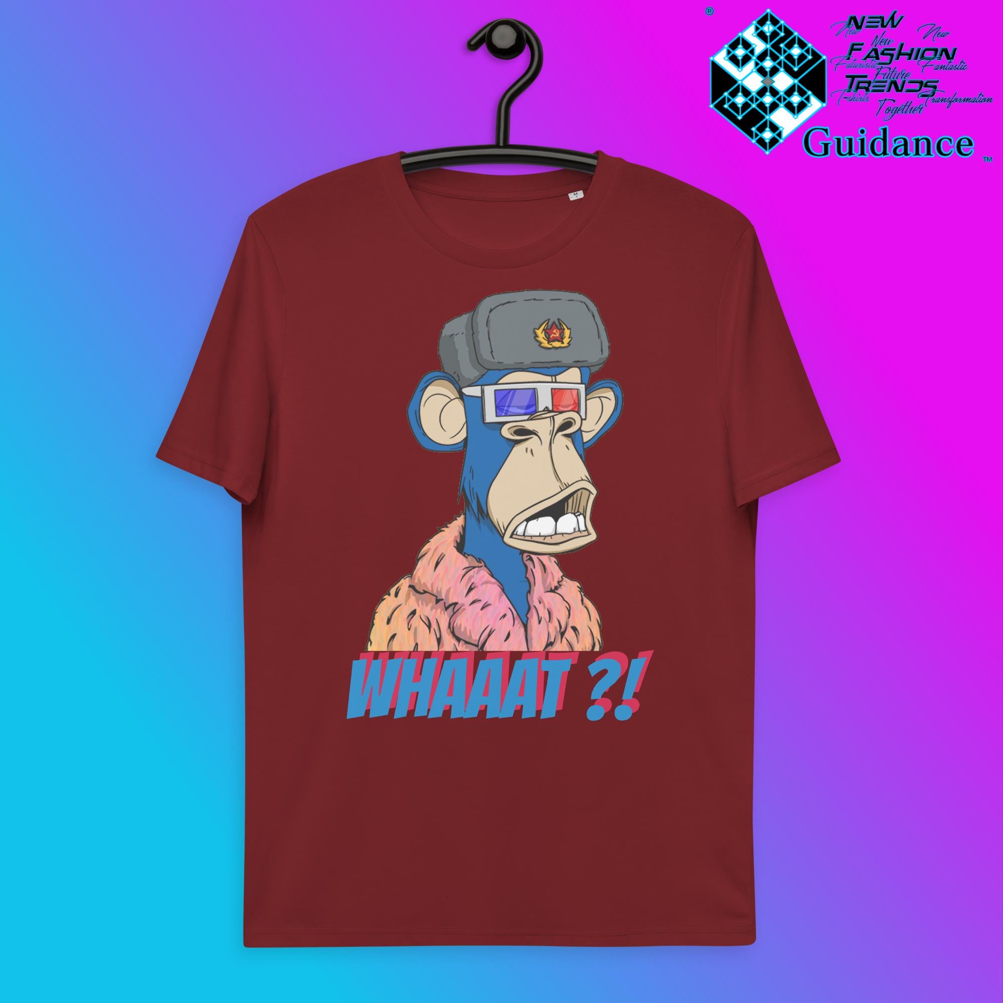 Paranoid Primate's T-Shirt T-Shirts by XGuidance Burgundy 10