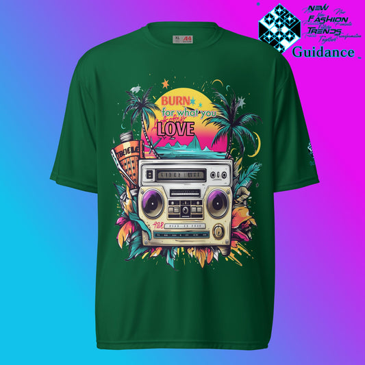 Passion Paradise Groove T Shirt by XGuidance Forest Green 2