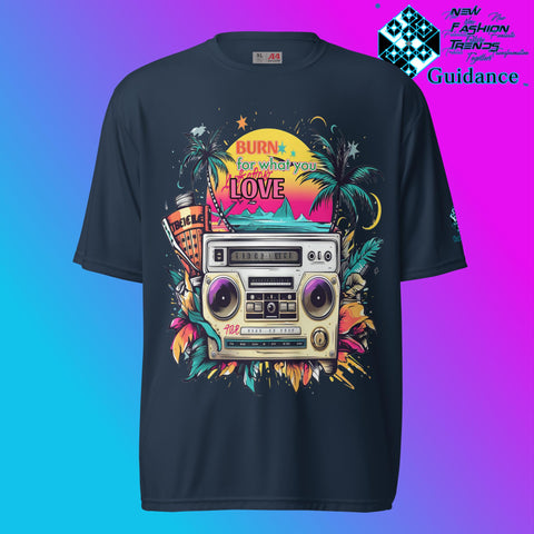 Passion Paradise Groove T Shirt by XGuidance Navy 4