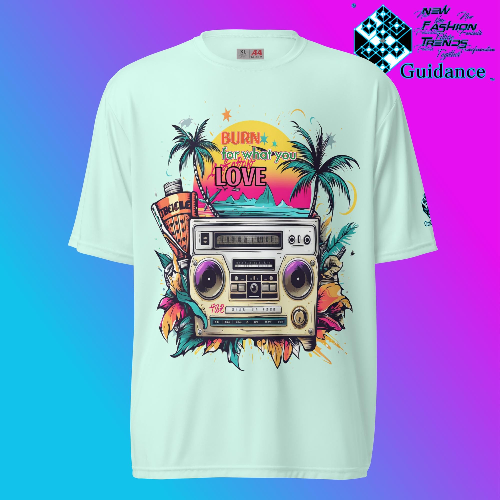 Passion Paradise Groove T Shirt by XGuidance Pastel Mint 5