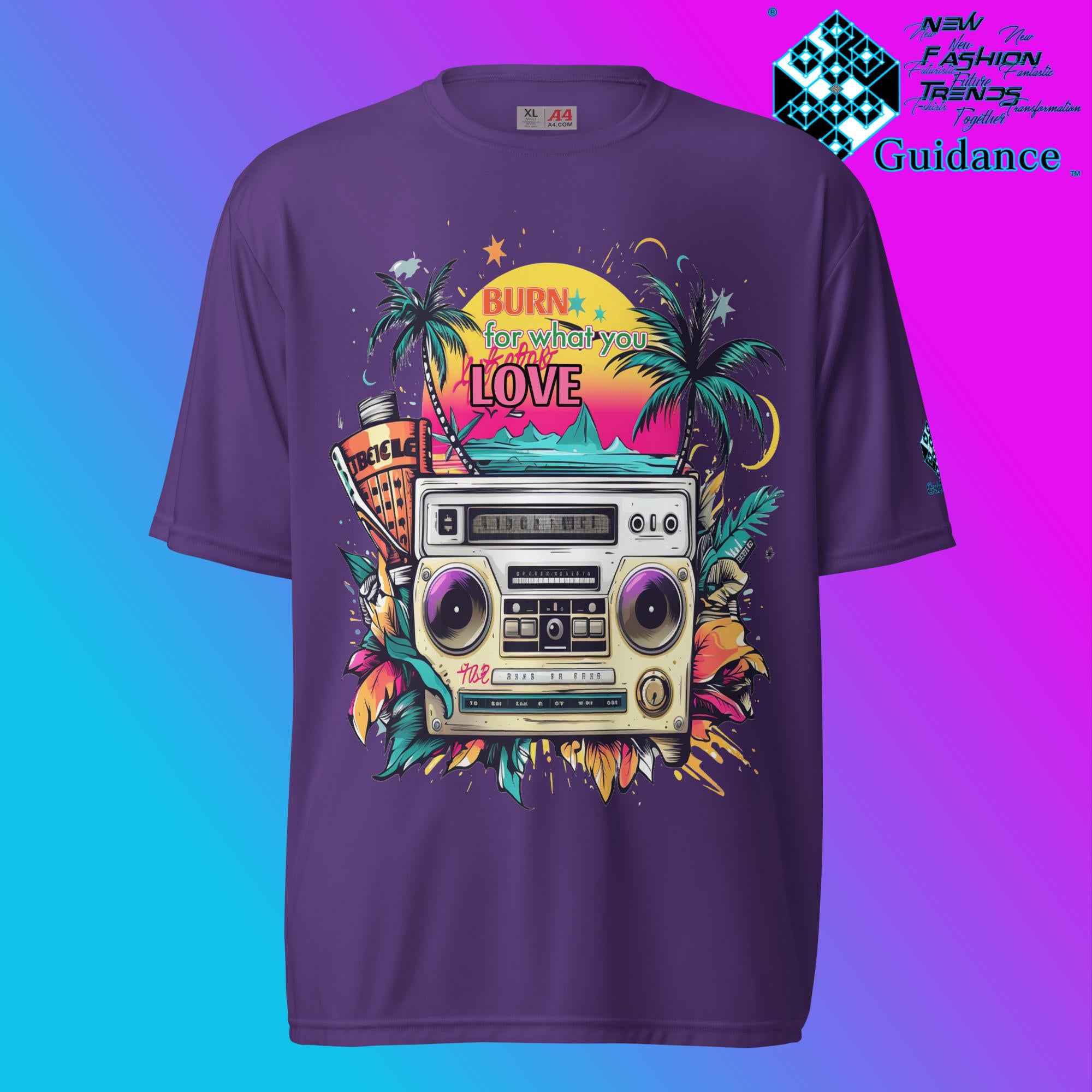 Passion Paradise Groove T Shirt by XGuidance Purple 6