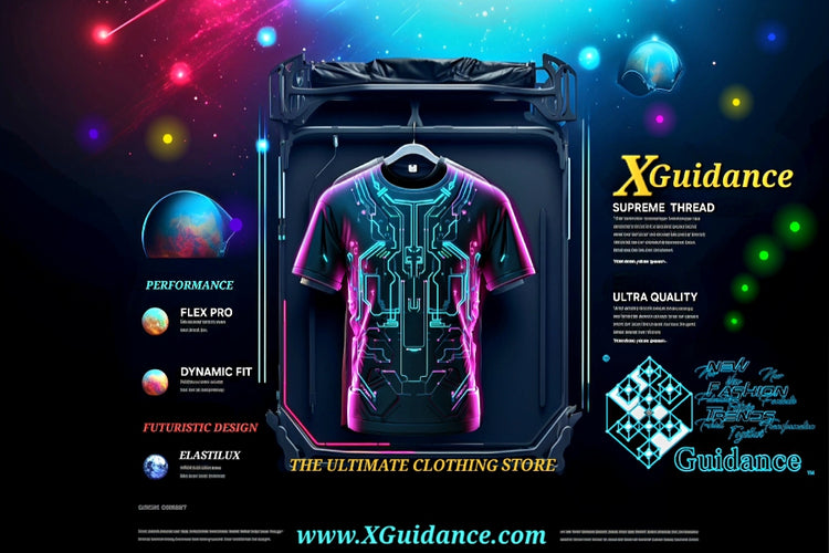 patterned xguidance clothing store t-shirt 
