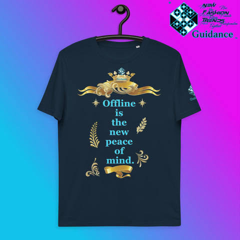 Peace Of Mind T-Shirt T-Shirts by XGuidance French Navy 3