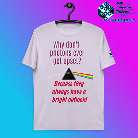 Photons Bright T-Shirt with Science Humor Design by XGuidance Lavender 12