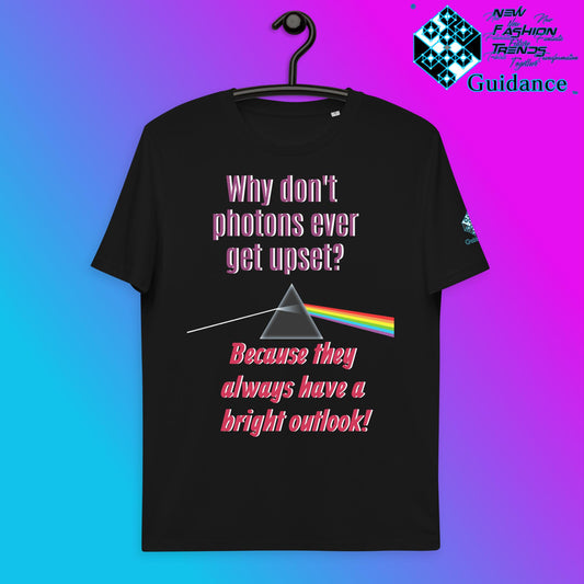 Photons Bright T-Shirt with Science Humor Design by XGuidance Black 1