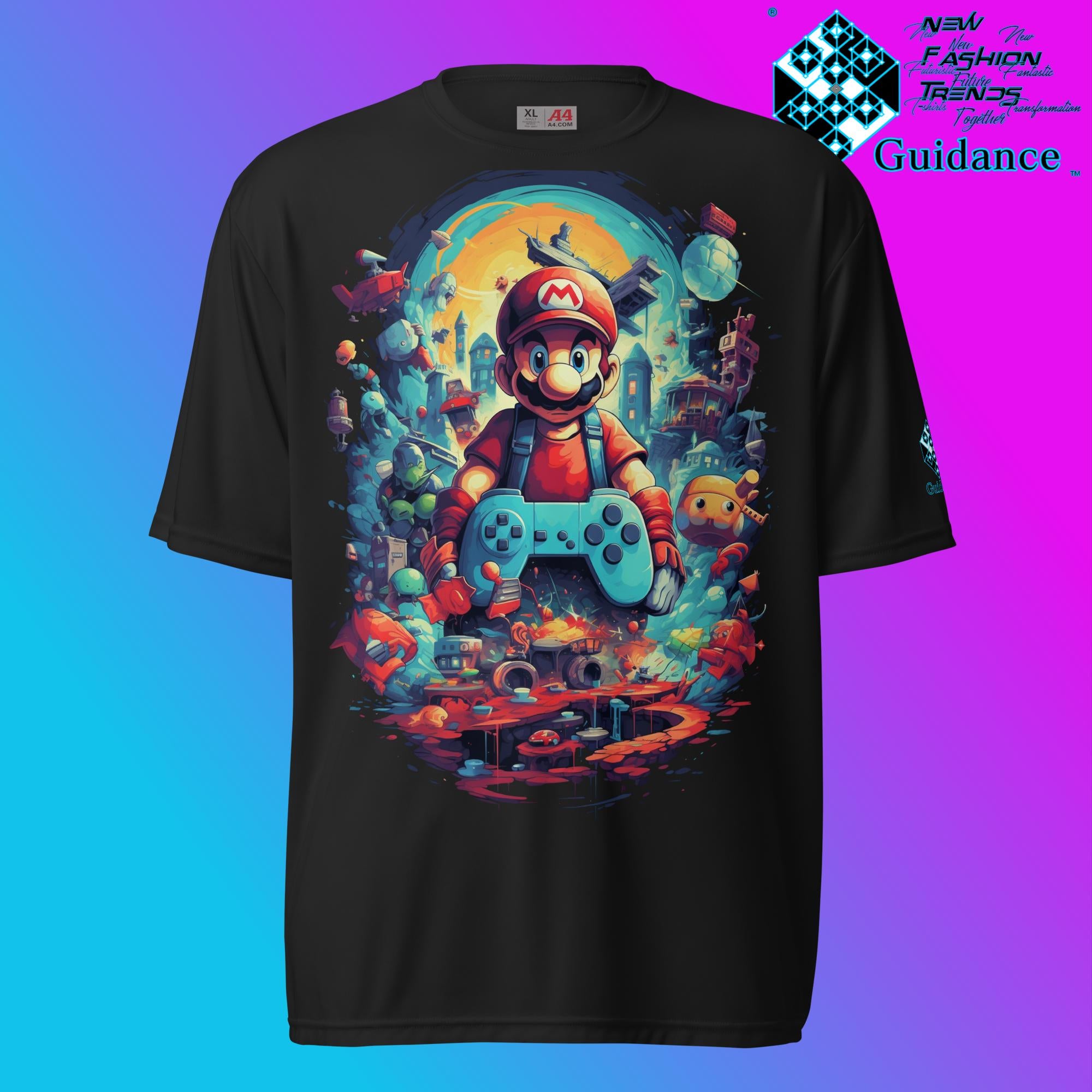 Pixel Adventure Mario Bros Gaming T Shirt by XGuidance Black 2