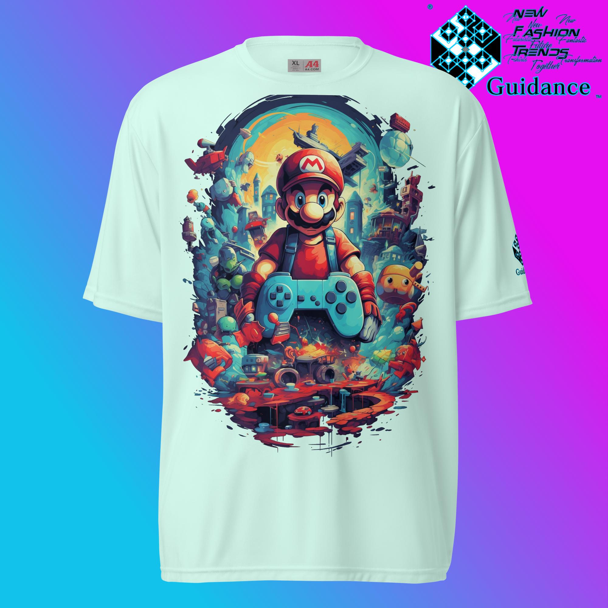 Pixel Adventure Mario Bros Gaming T Shirt by XGuidance Pastel Mint 6
