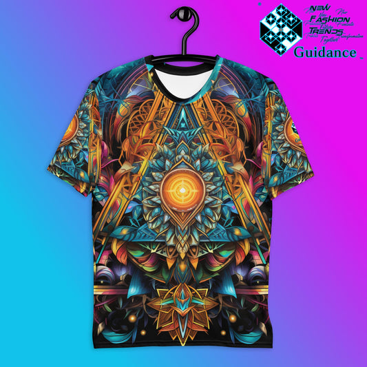 Polygonal Panorama T-Shirt – Sacred Geometry Festival Streetwear T-Shirts by XGuidance XS 1