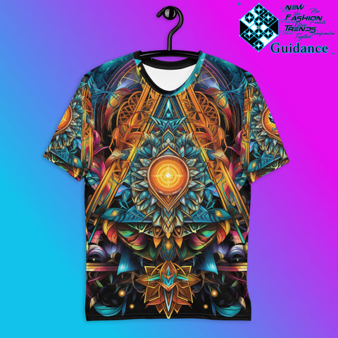 Polygonal Panorama T-Shirt – Sacred Geometry Festival Streetwear T-Shirts by XGuidance XS 1