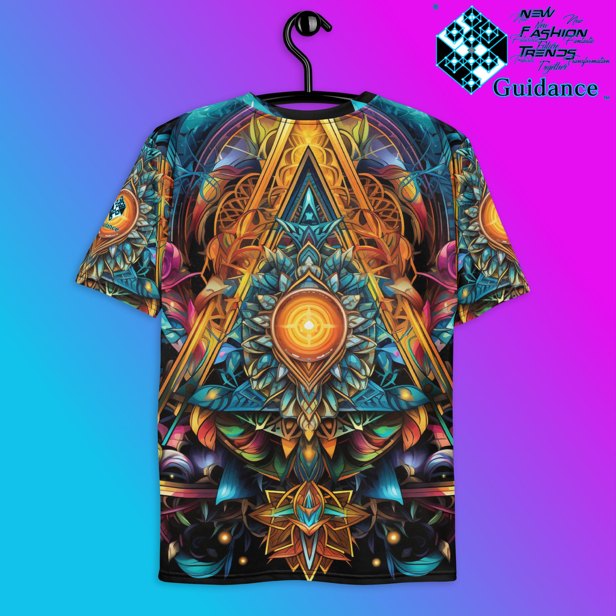 Polygonal Panorama T-Shirt – Sacred Geometry Festival Streetwear T-Shirts by XGuidance XS 2