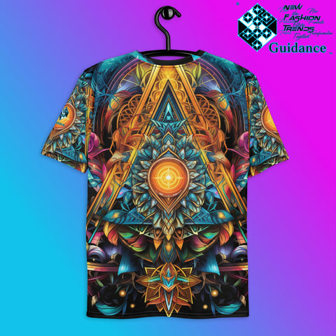 Polygonal Panorama T-Shirt – Sacred Geometry Festival Streetwear T-Shirts by XGuidance XS 2