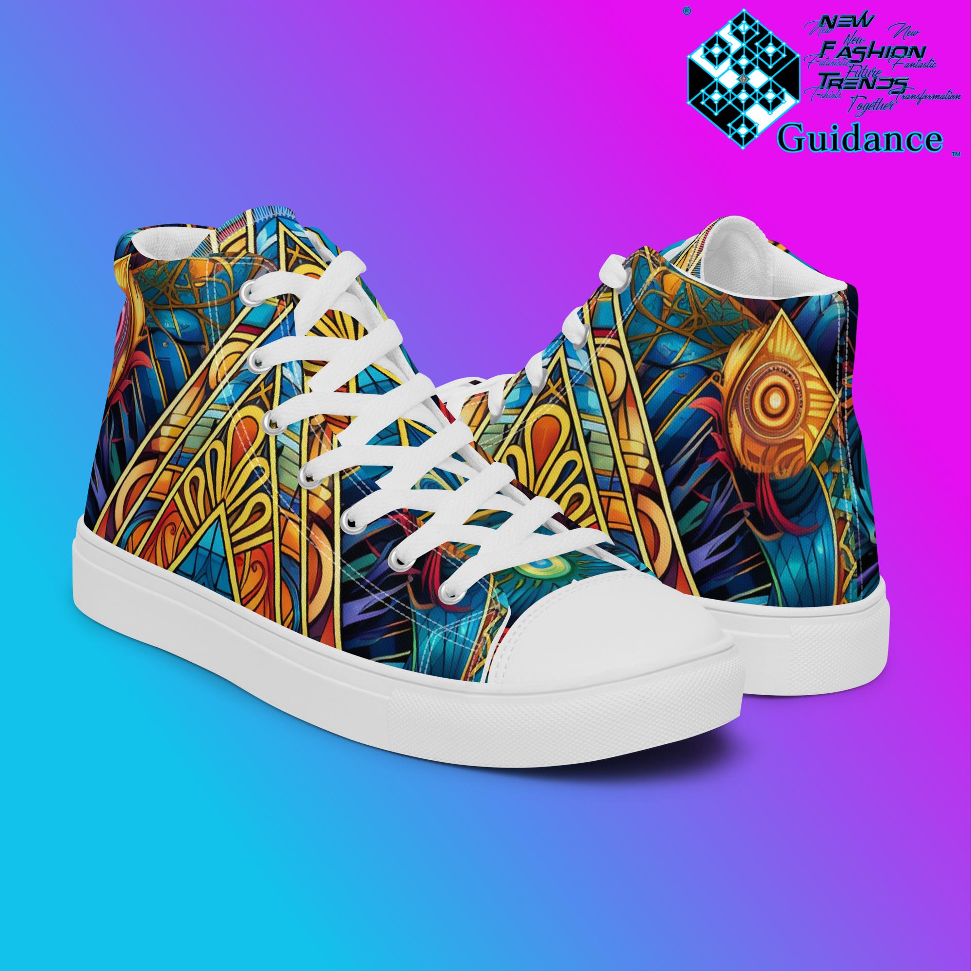 Portal Geometry High Top Shoes – Futuristic Festival Sneakers by XGuidance Black 7