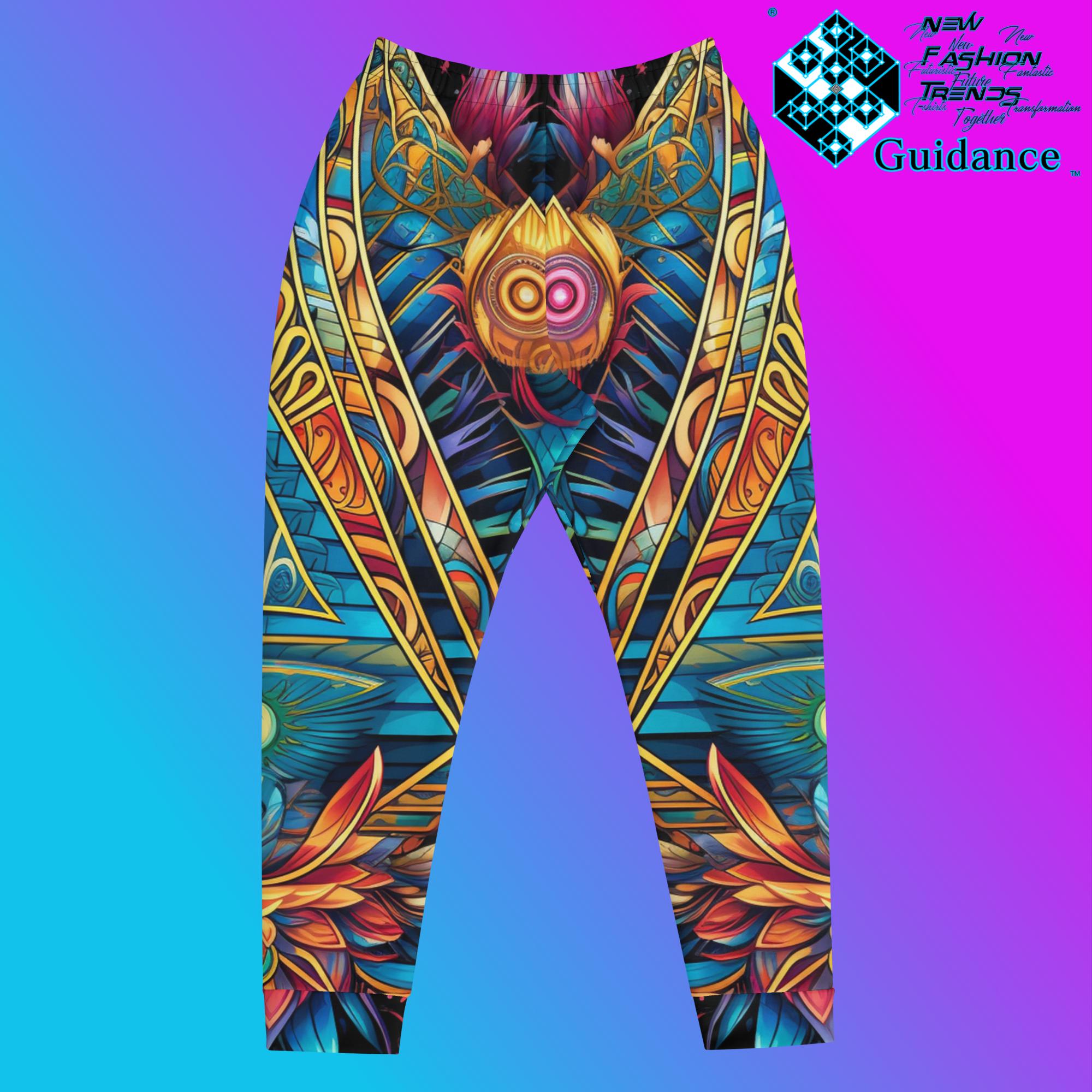 Portal Geometry Jogger Pants – Psychedelic Festival Wear by XGuidance XS 1