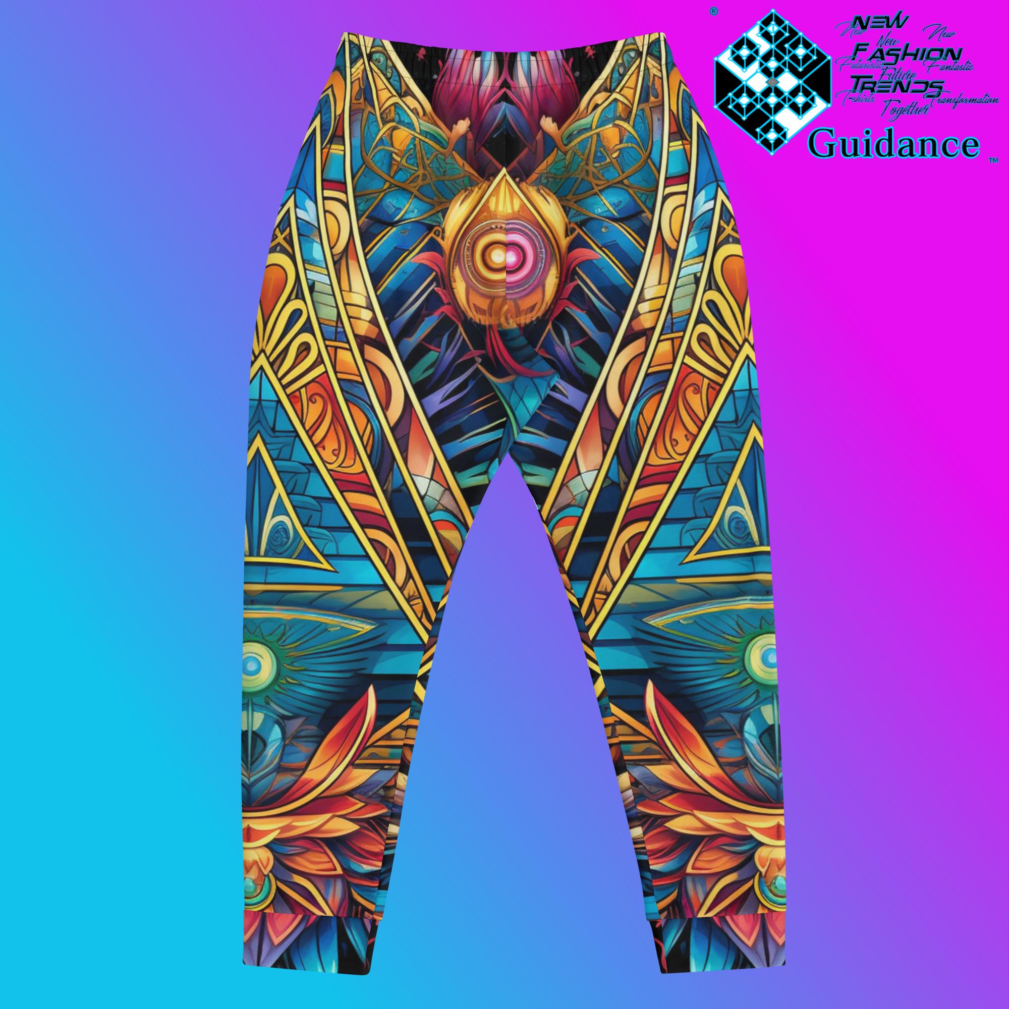 Portal Geometry Jogger Pants – Psychedelic Festival Wear by XGuidance XS 2