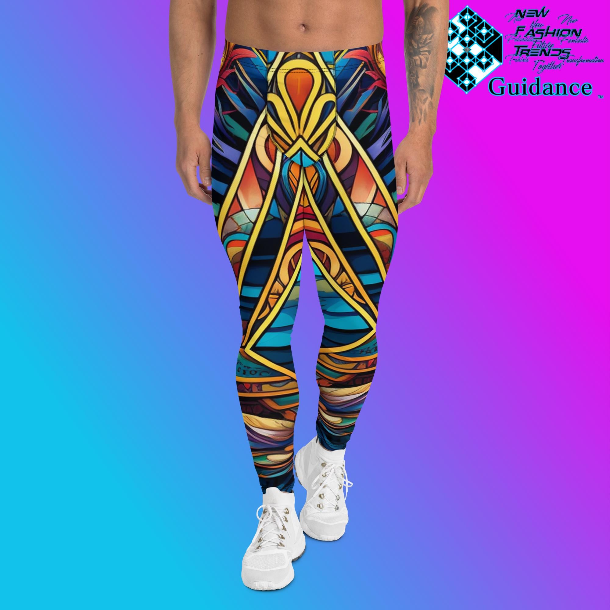 Portal Geometry Leggings Yoga & Futuristic Style by XGuidance XS 1
