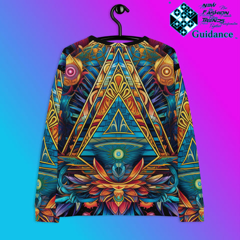 Portal Geometry Sweatshirt – Futuristic Festival Streetwear by XGuidance XS 2