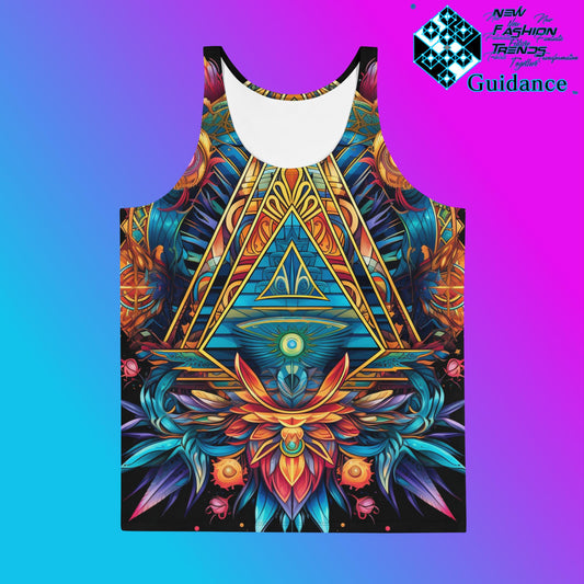 Portal Geometry Tank Top – Futuristic Festival Streetwear by XGuidance XS 1