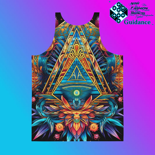 Portal Geometry Tank Top – Futuristic Festival Streetwear by XGuidance XS 2