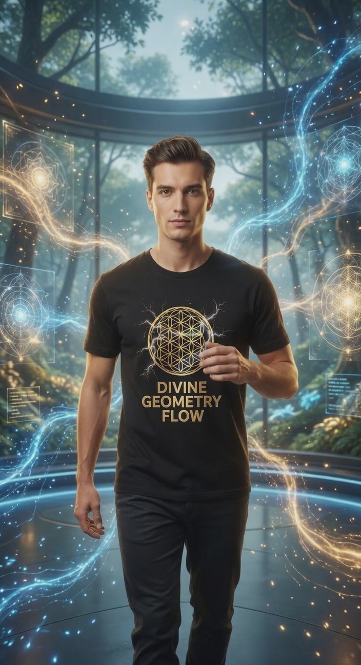 T-Shirt Premium Divine Geometry Flow