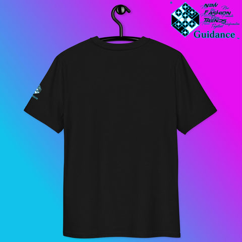 Prismatic Tiger T-Shirt with Neon Geometric Face by XGuidance Black 2