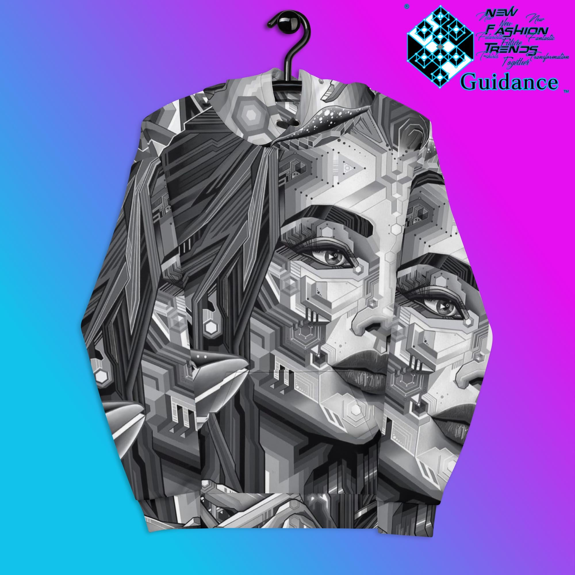 Psychedelic Fungi Hoodie with Mushroom Art Design by XGuidance 2XS 1