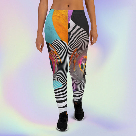 Psychedelic Path Joggers – Colorful Surreal Art Pants – Unisex Eco Fit by XGuidance XS 1