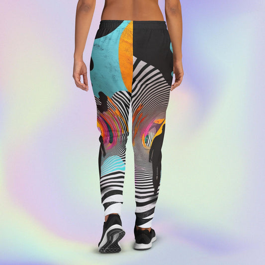 Psychedelic Path Joggers – Colorful Surreal Art Pants – Unisex Eco Fit by XGuidance XS 2