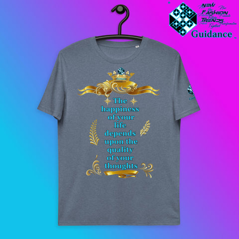 Quality Thoughts T-Shirt T-Shirts by XGuidance Dark Heather Blue 12
