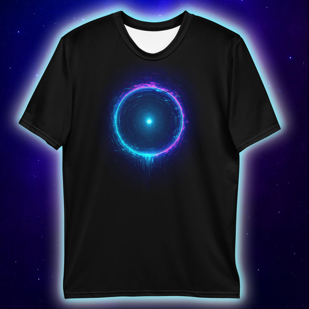 Quantum Portal T-Shirt, Neon Cosmic T-Shirts by XGuidance XS 2