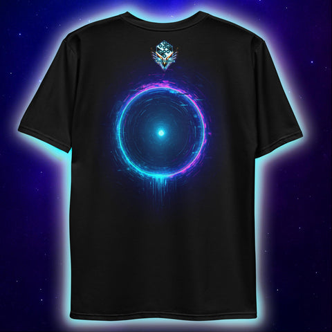 Quantum Portal T-Shirt, Neon Cosmic T-Shirts by XGuidance XS 3