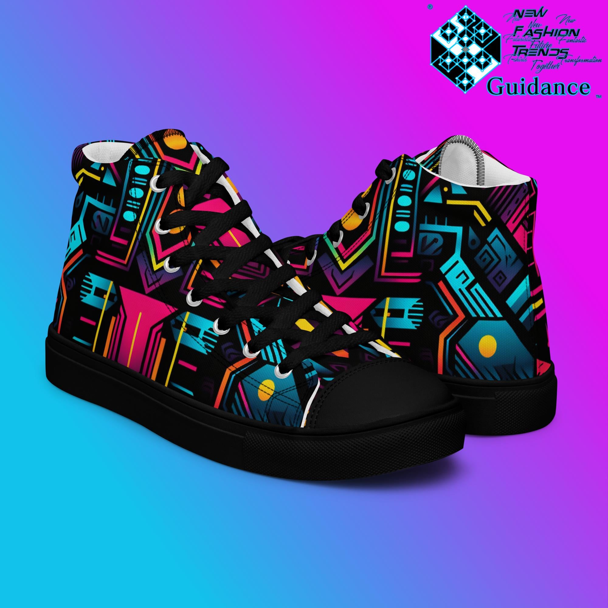 Quantum Resonance – Sneakers Energy Design Sneakers by XGuidance Black 8