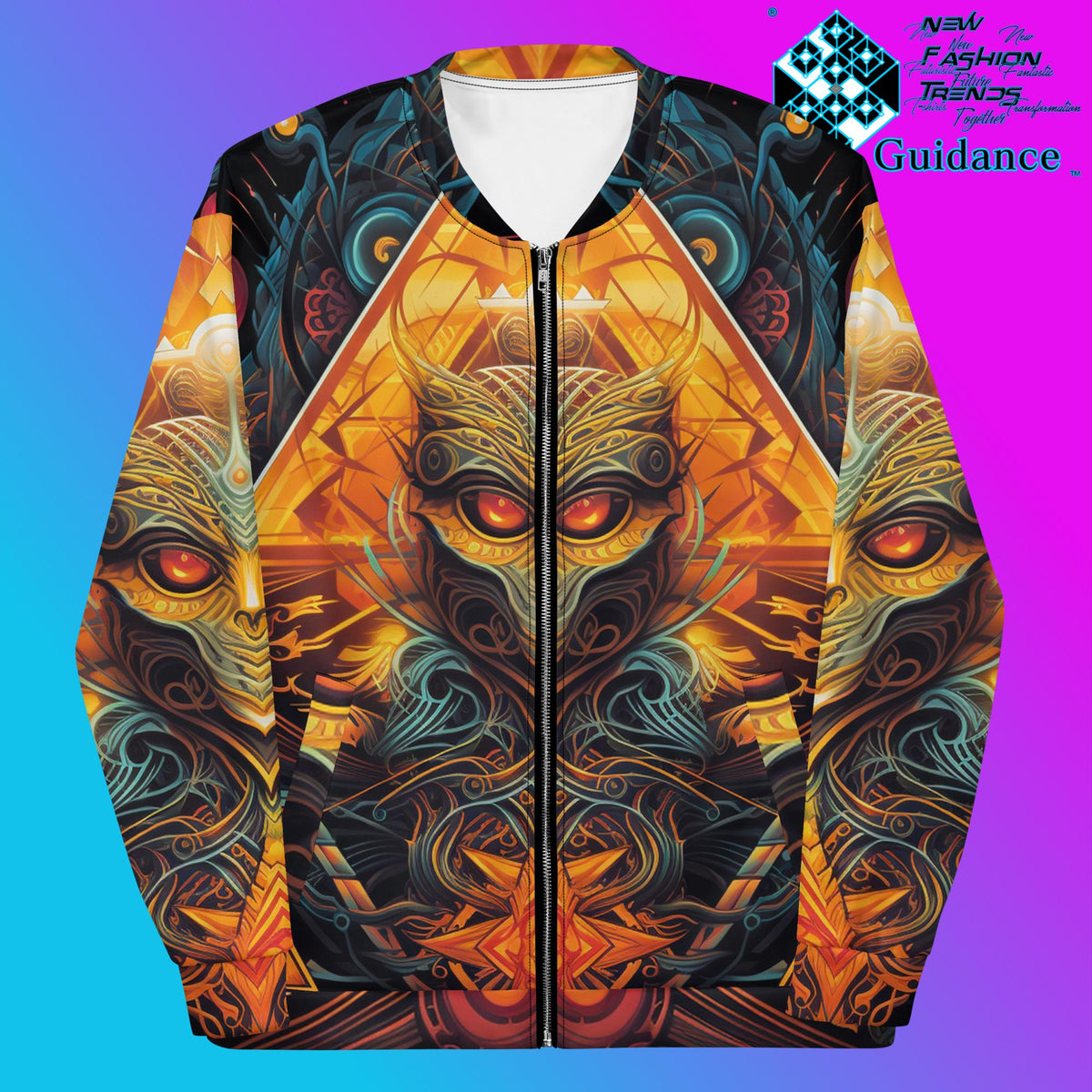 Quantum Shield Bomber Jacket Vintage Festival by XGuidance XS 1