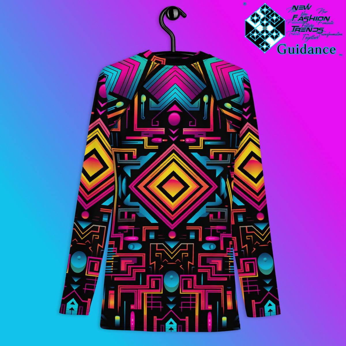 Quantum Vortex Rash Guard Swim Shirt Rash Guard by XGuidance XS 2