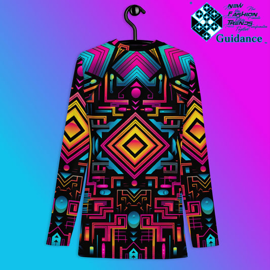 Quantum Vortex Rash Guard Swim Shirt Rash Guard by XGuidance XS 2