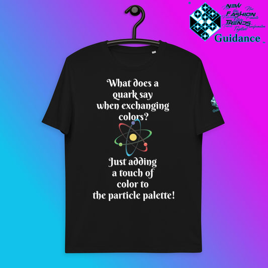 Quark Color Exchange T-Shirt with Science Humor by XGuidance Black 1