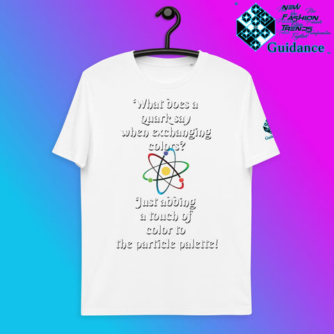 Quark Color Exchange T-Shirt with Science Humor by XGuidance White 5