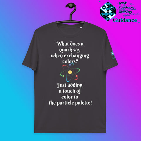 Quark Color Exchange T-Shirt with Science Humor by XGuidance Anthracite 6