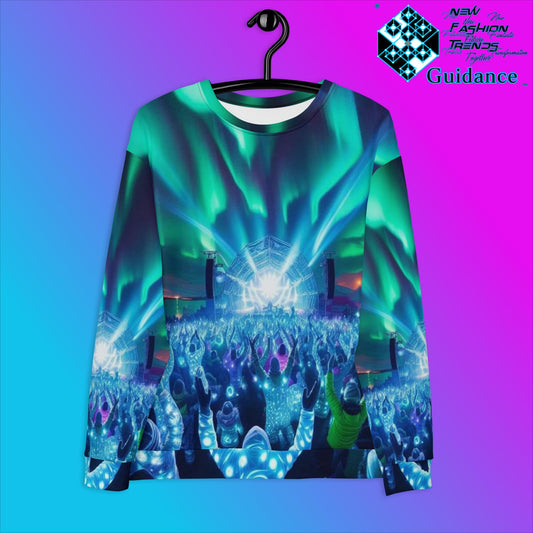 Radiant Unity Sweatshirt with Aurora Light Design by XGuidance XS 1