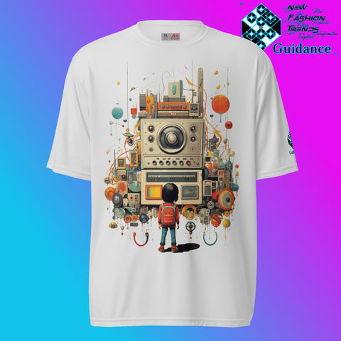 Radio Gaze Vintage Radio & Child T Shirt by XGuidance Silver 10