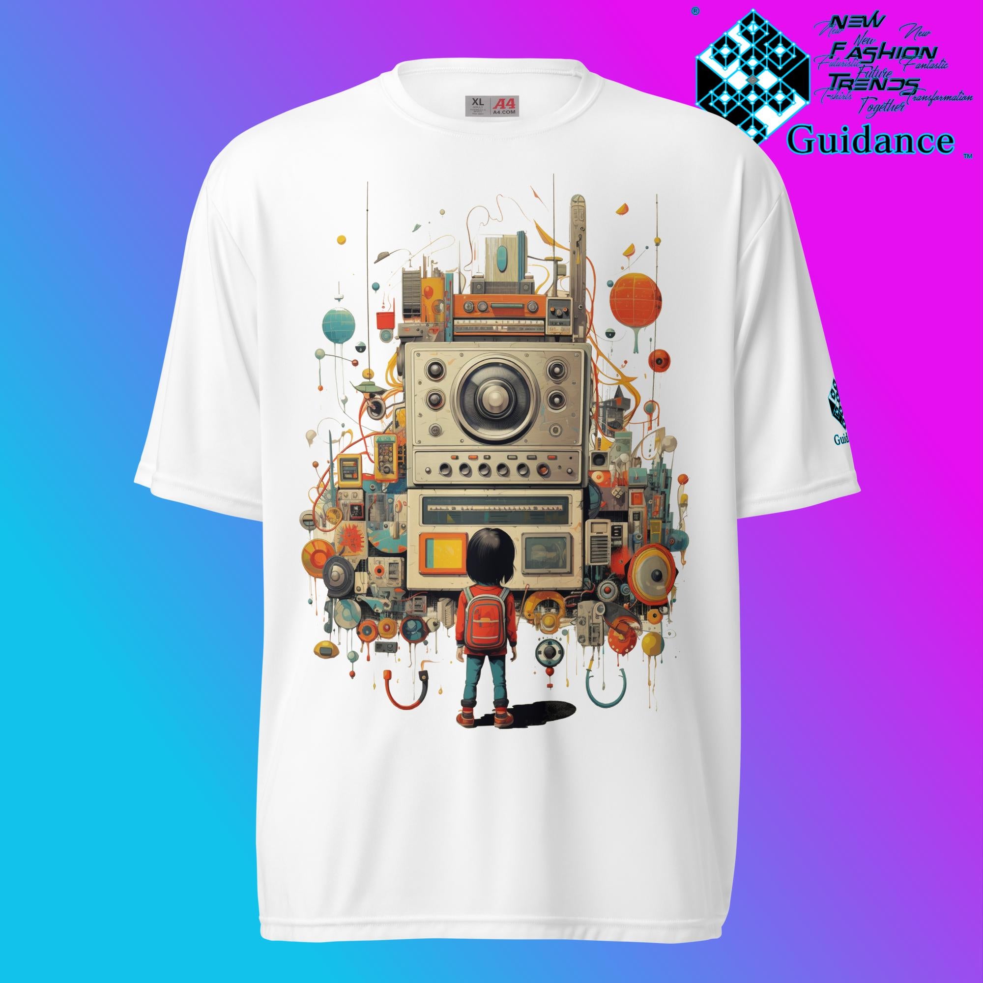 Radio Gaze Vintage Radio & Child T Shirt by XGuidance White 11