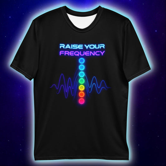 Raise Your Frequency Chakra T-Shirt, Neon T-Shirts by XGuidance XS 2