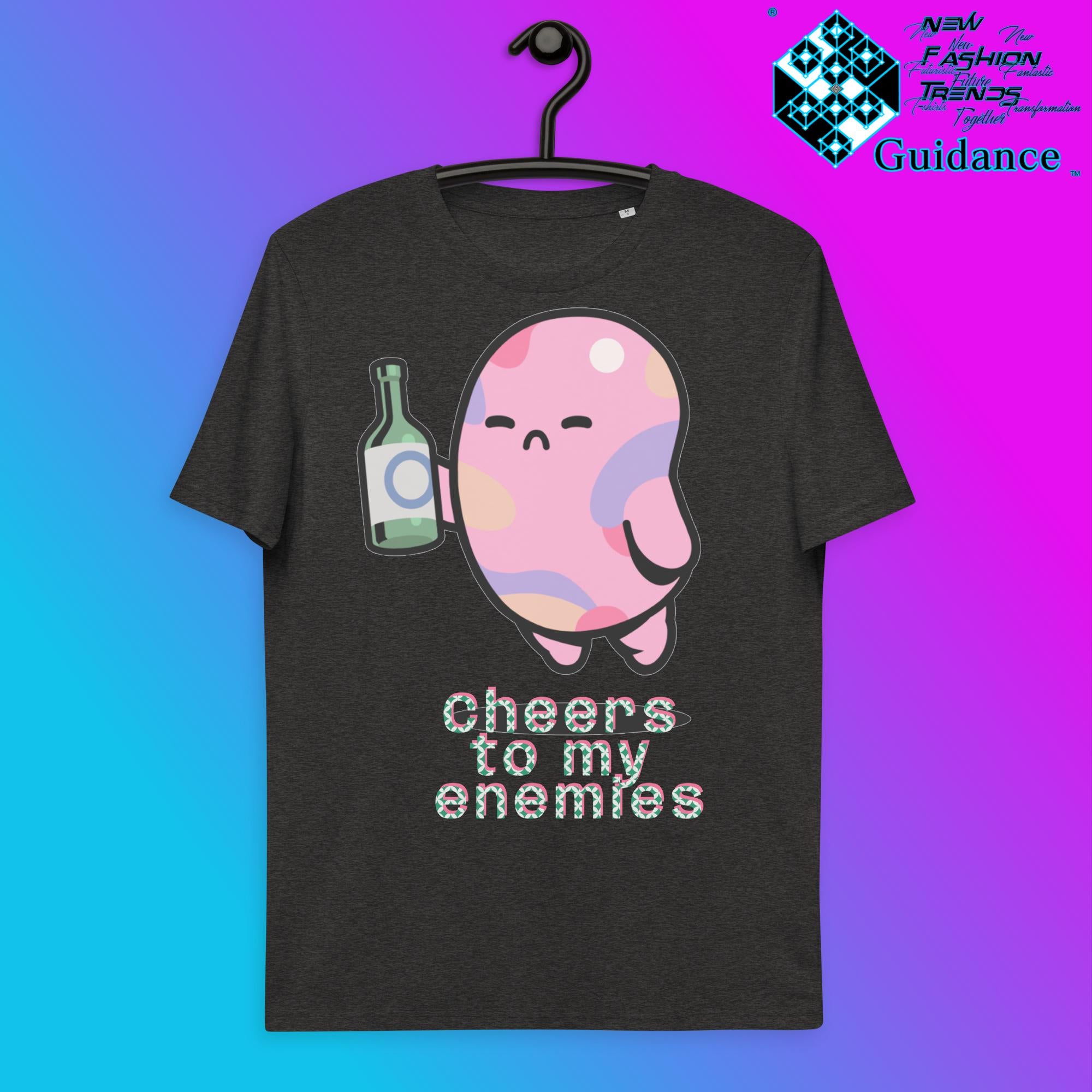 Raising a Toast T-Shirt T-Shirts by XGuidance Dark Heather Grey 10