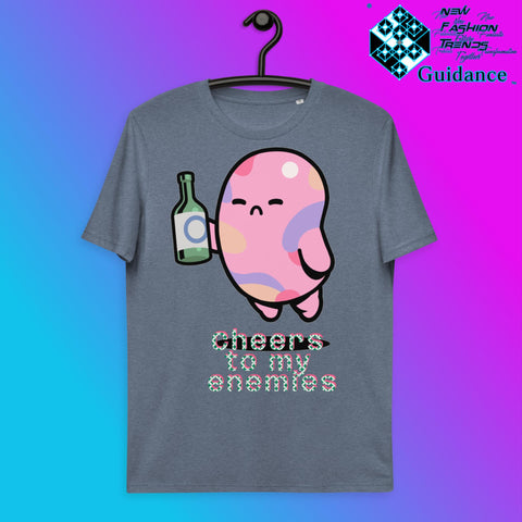 Raising a Toast T-Shirt T-Shirts by XGuidance Dark Heather Blue 11