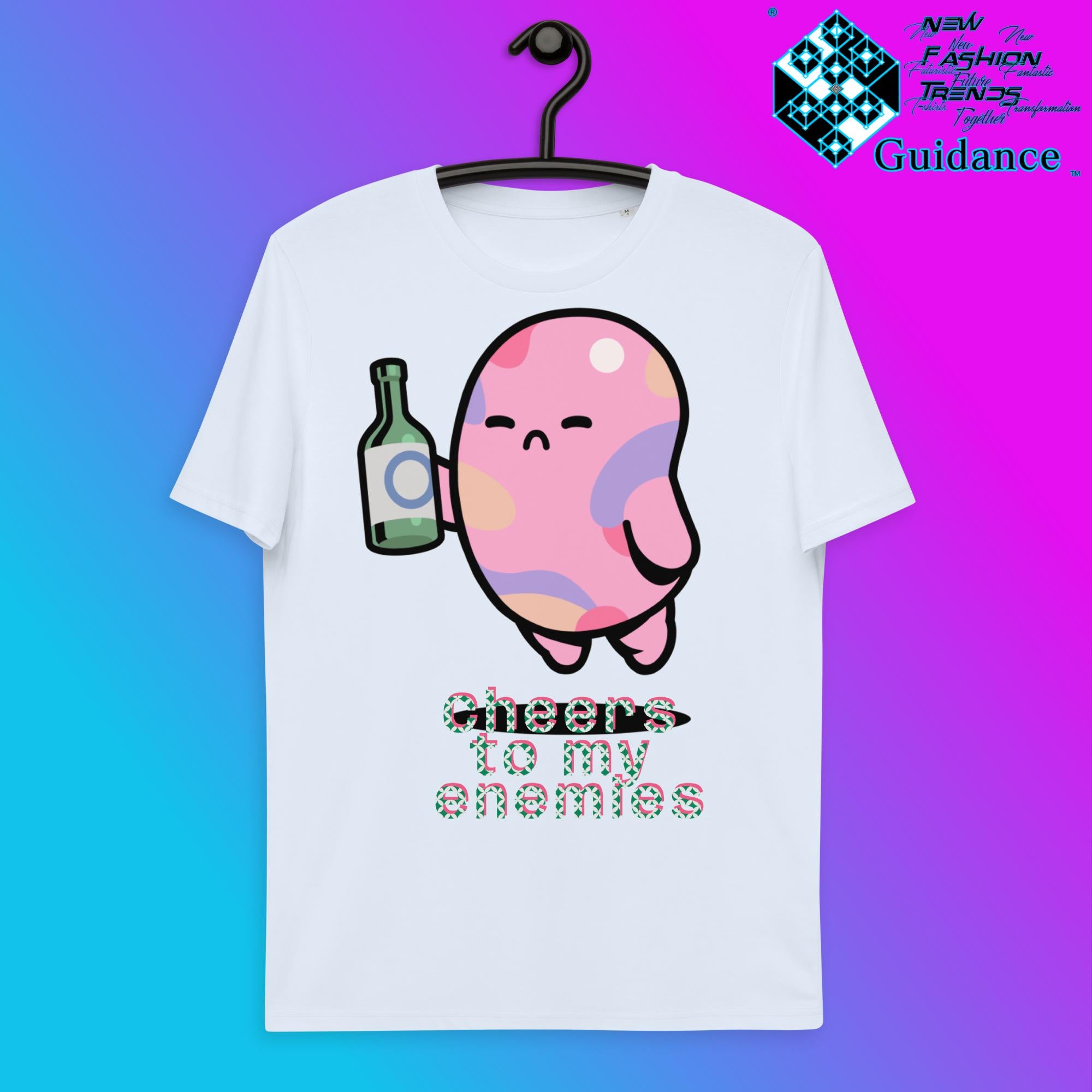 Raising a Toast T-Shirt T-Shirts by XGuidance Serene Blue 12