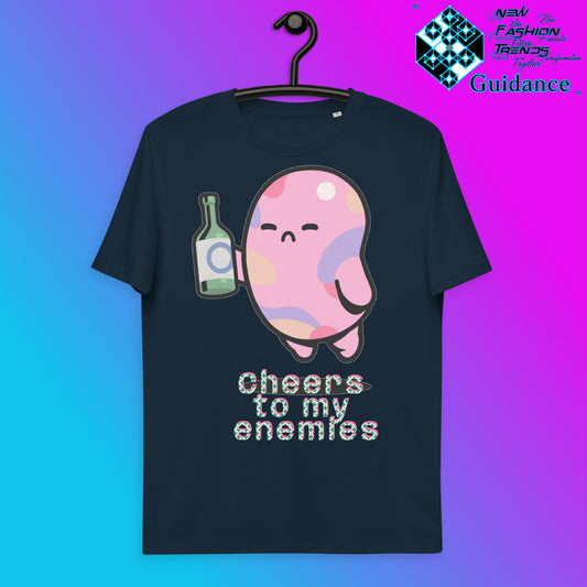 Raising a Toast T-Shirt T-Shirts by XGuidance French Navy 2