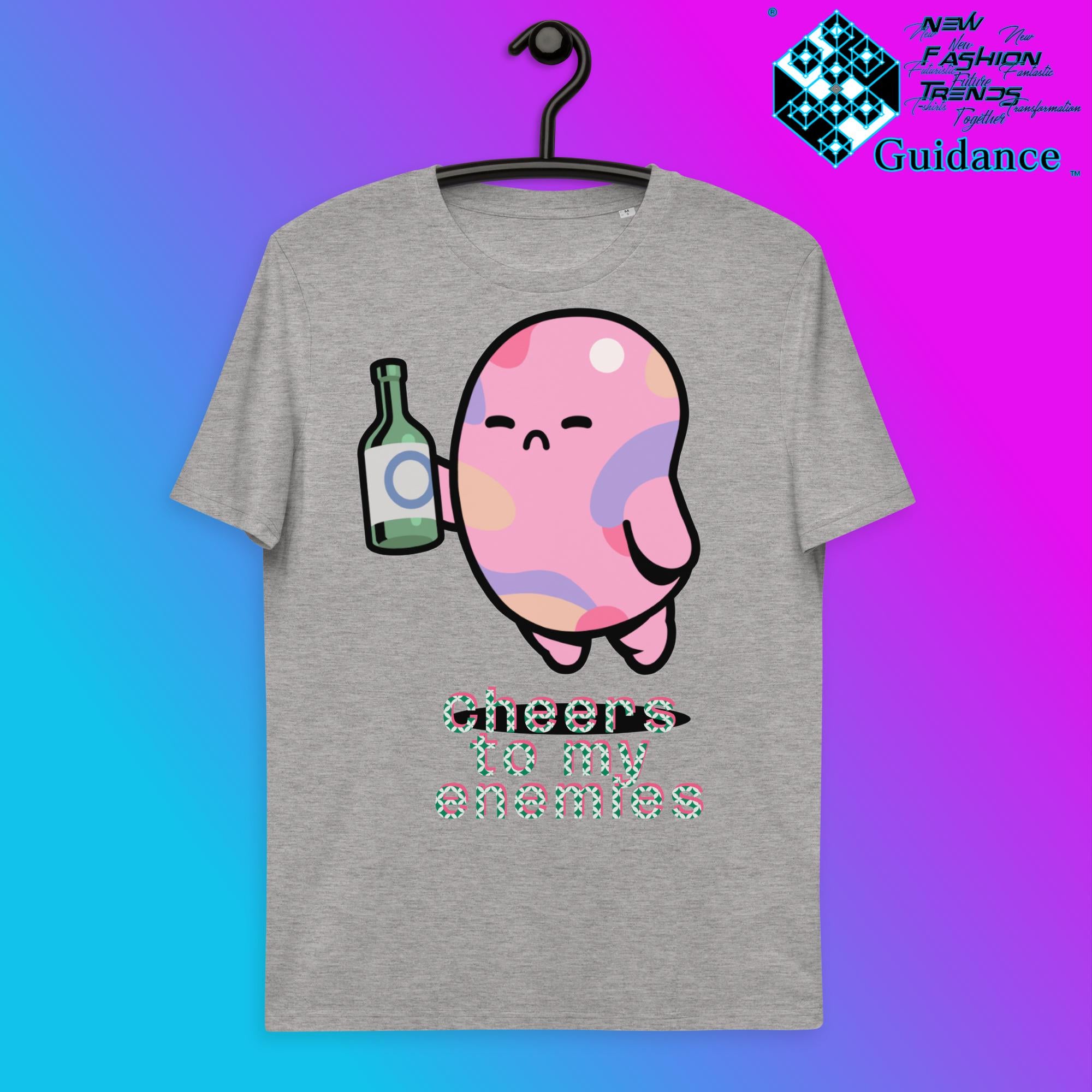 Raising a Toast T-Shirt T-Shirts by XGuidance Heather Grey 3