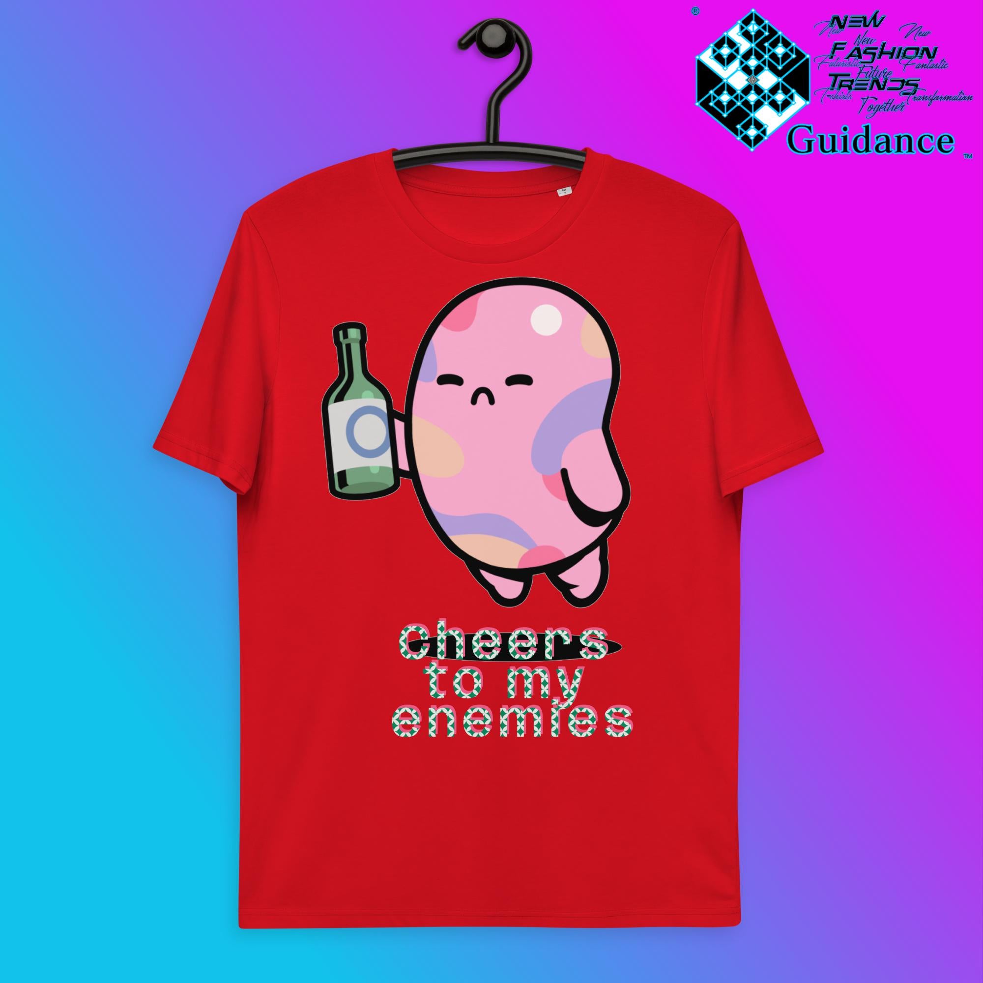 Raising a Toast T-Shirt T-Shirts by XGuidance Red 4