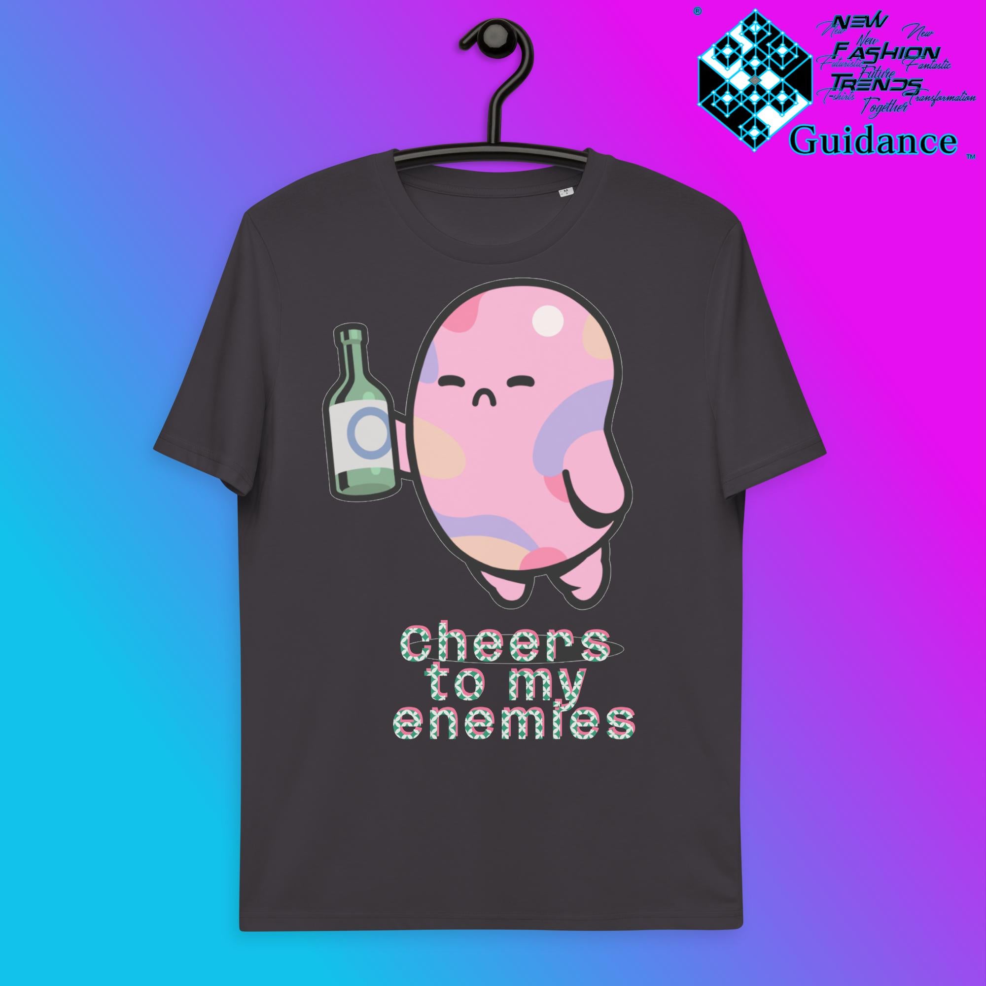 Raising a Toast T-Shirt T-Shirts by XGuidance Anthracite 6