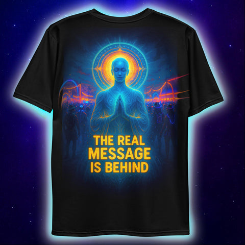 Real Message Behind Back T-Shirt, Spiritual Festival T-Shirts by XGuidance XS 2