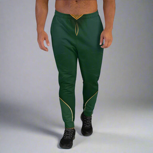 Regal Verdancy Joggers – Elegant Green Streetwear by XGuidance XS 1